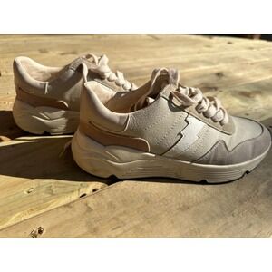 Vici Oasis Society Women's Sneaker |‎ Platform Beige Bolt Gym Shoe | SZ 7